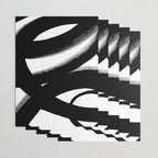 Brush Stroke â Black Abstract Wrapping Paper Gallery Image 3
