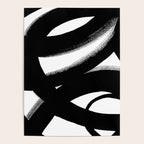 Brush Stroke â Black Abstract Poster Gallery Image 4