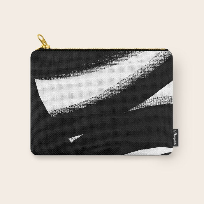 Brush Stroke â Black Abstract Carry All Pouch Gallery Image 1