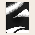 Brush Stroke â Black Abstract Notebook Gallery Image 4