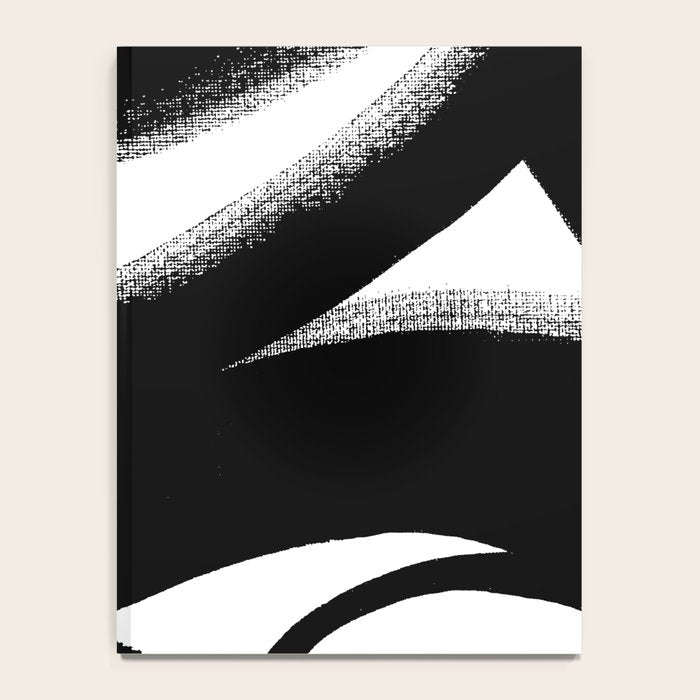 Brush Stroke â Black Abstract Notebook Gallery Image 4