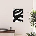 Brush Stroke â Black Abstract Poster Gallery Image 2