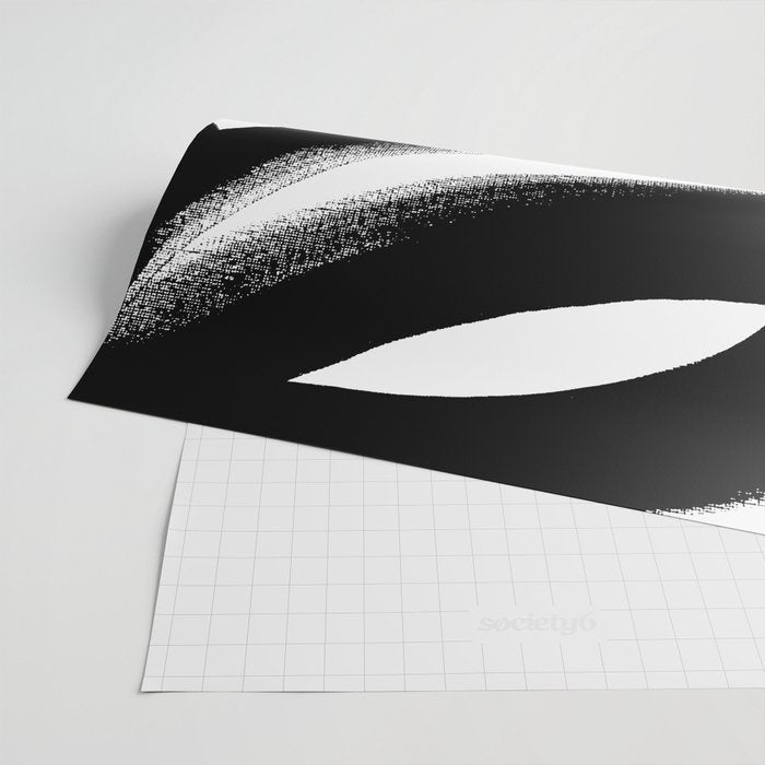 Brush Stroke â Black Abstract Wrapping Paper Gallery Image 2