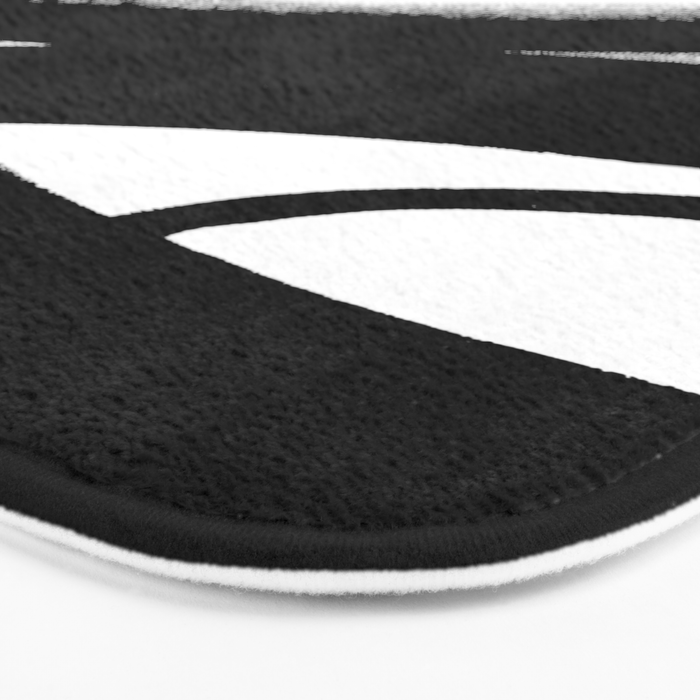 Brush Stroke â Black Abstract Bath Mat Gallery Image 3