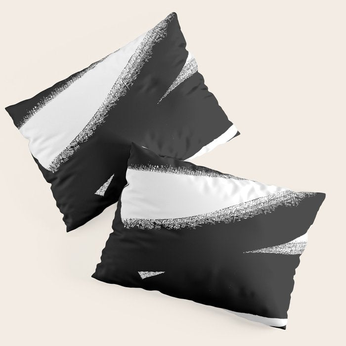 Brush Stroke â Black Abstract Pillow Sham Gallery Image 1