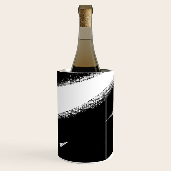 Brush Stroke â Black Abstract Wine Chiller Gallery Image 1