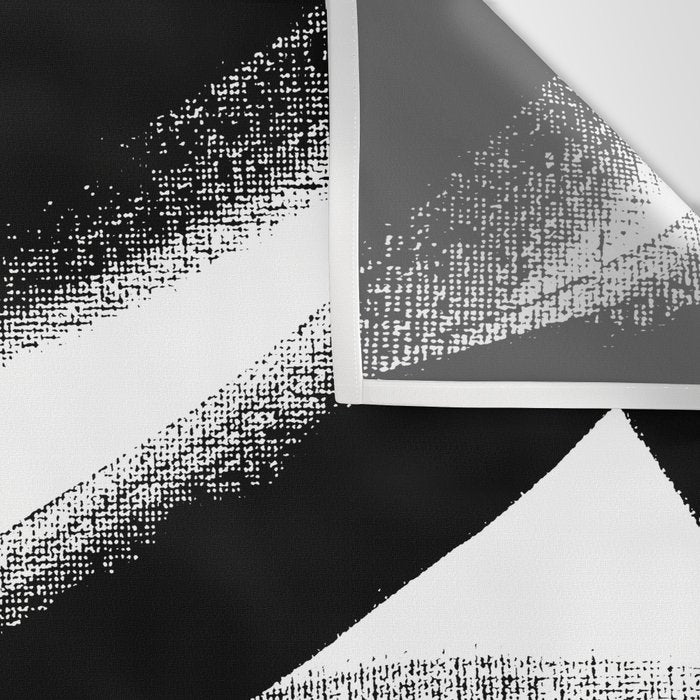 Brush Stroke â Black Abstract Wall Tapestry Gallery Image 3