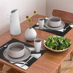 Brush Stroke â Black Abstract Placemat Gallery Image 2