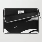 Brush Stroke â Black Abstract Laptop Sleeve Gallery Image 2