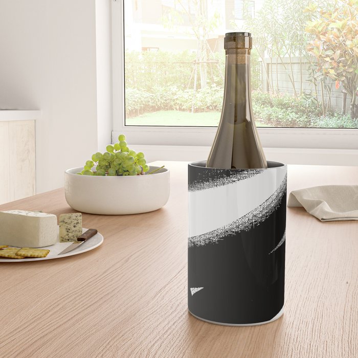 Brush Stroke â Black Abstract Wine Chiller Gallery Image 4