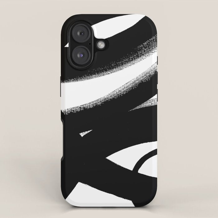 Brush Stroke â Black Abstract iPhone Case Gallery Image 1