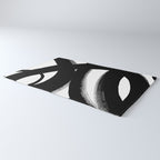 Brush Stroke â Black Abstract Rug Gallery Image 3