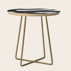 Brush Stroke â Black Abstract Side Table Gallery Image 1