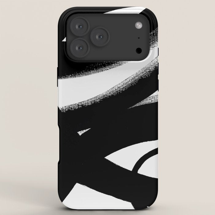 Brush Stroke â Black Abstract iPhone Case Gallery Image 8