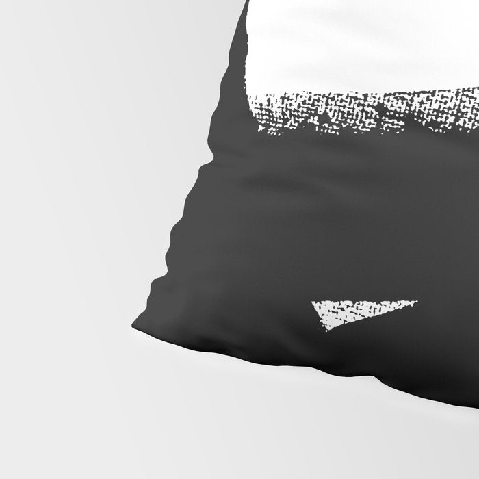 Brush Stroke â Black Abstract Pillow Sham Gallery Image 4