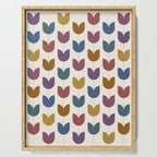 Spring Tulips VIII Multicolor Mid Century Flowers Serving Tray Gallery Image 1