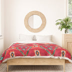 Epic Red Oriental Anthropologie Berber Atlas Moroccan Style Duvet Cover Gallery Image 3