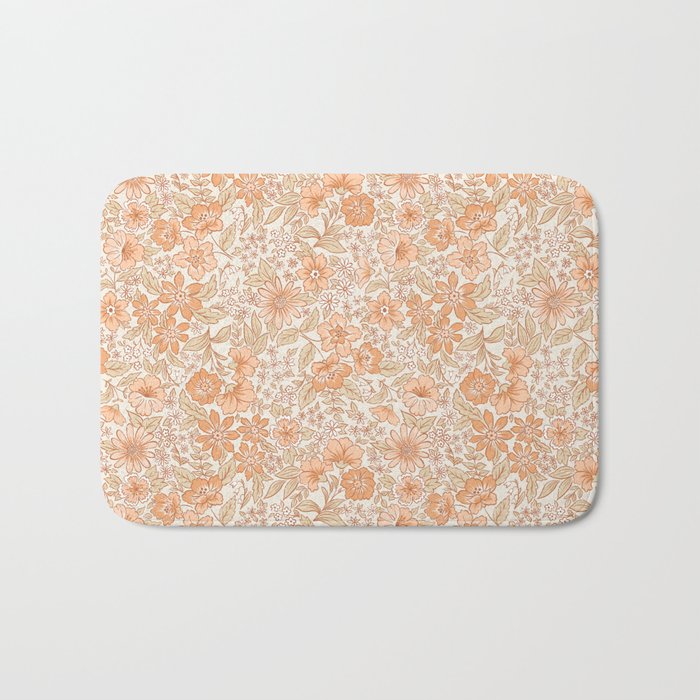 Posey - peach Bath Mat Gallery Image 1