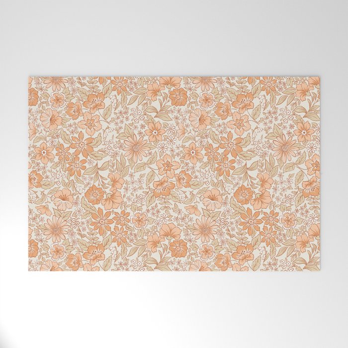 Posey - peach Welcome Mat Gallery Image 1