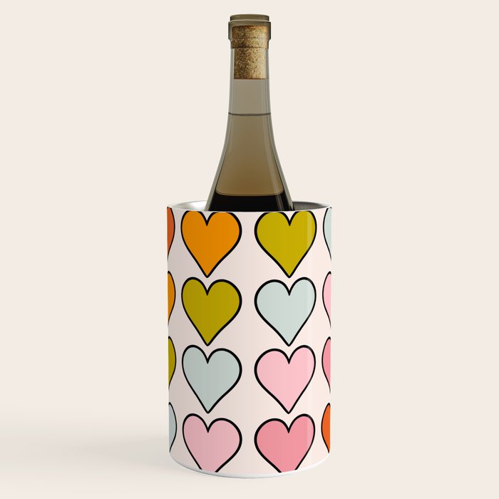 Rainbow Hearts Wine Chiller Gallery Image 1
