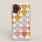 Rainbow Hearts iPhone Case Gallery Image 1