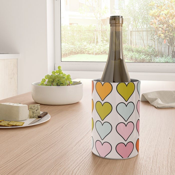 Rainbow Hearts Wine Chiller Gallery Image 4