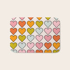 Rainbow Hearts Bath Mat Gallery Image 1