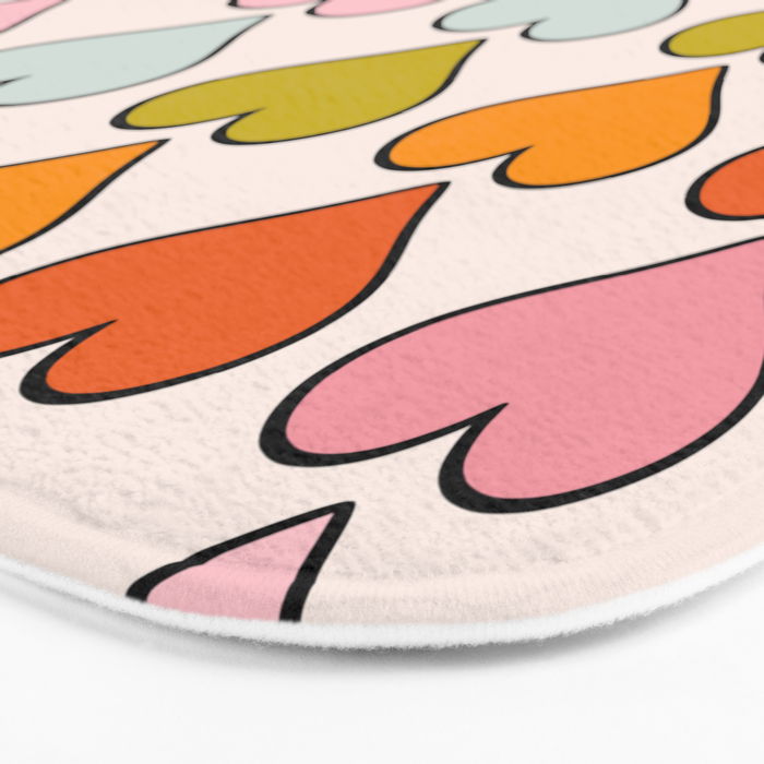 Rainbow Hearts Bath Mat Gallery Image 3