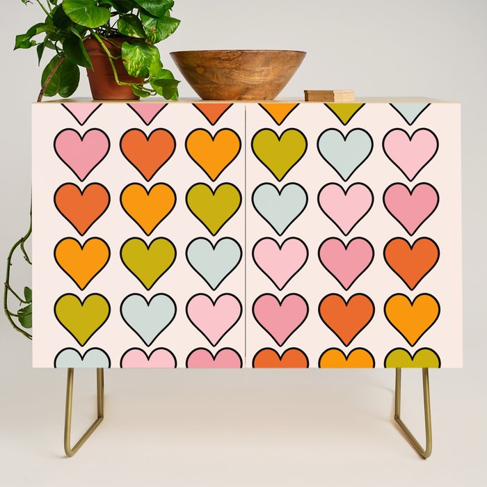 Rainbow Hearts Credenza Gallery Image 1