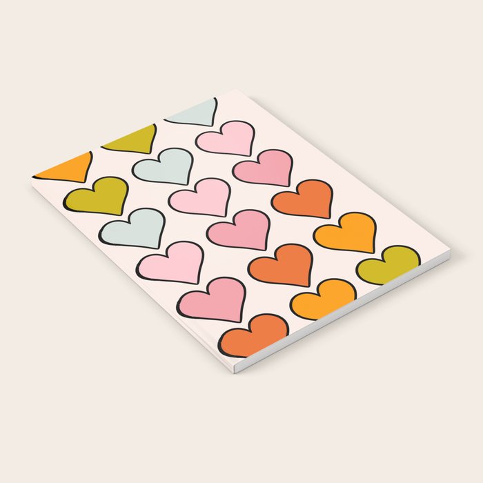 Rainbow Hearts Notebook Gallery Image 1