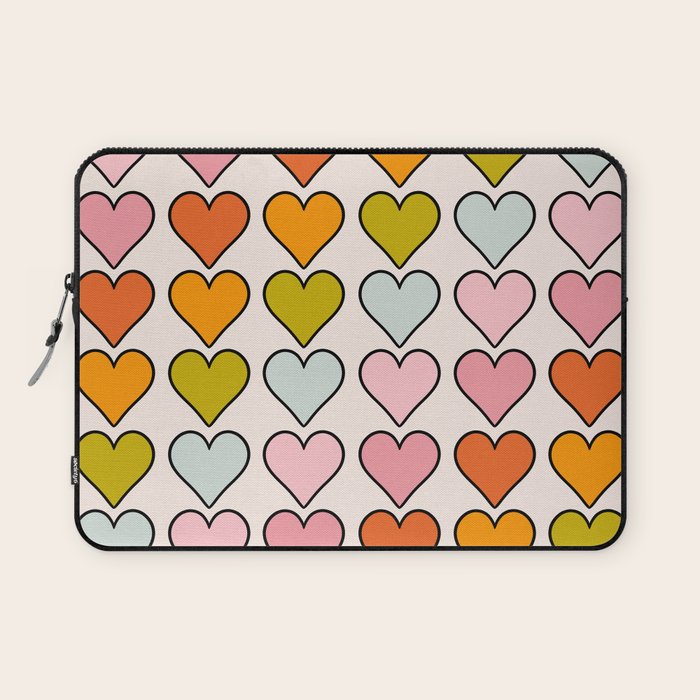 Rainbow Hearts Laptop Sleeve Gallery Image 1