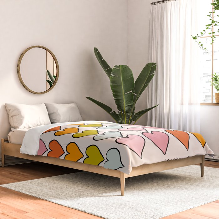 Rainbow Hearts Comforter Gallery Image 2