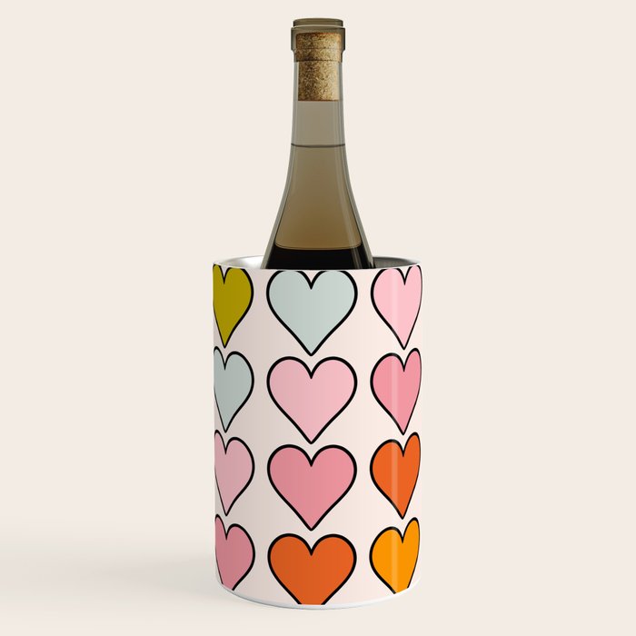 Rainbow Hearts Wine Chiller Gallery Image 3