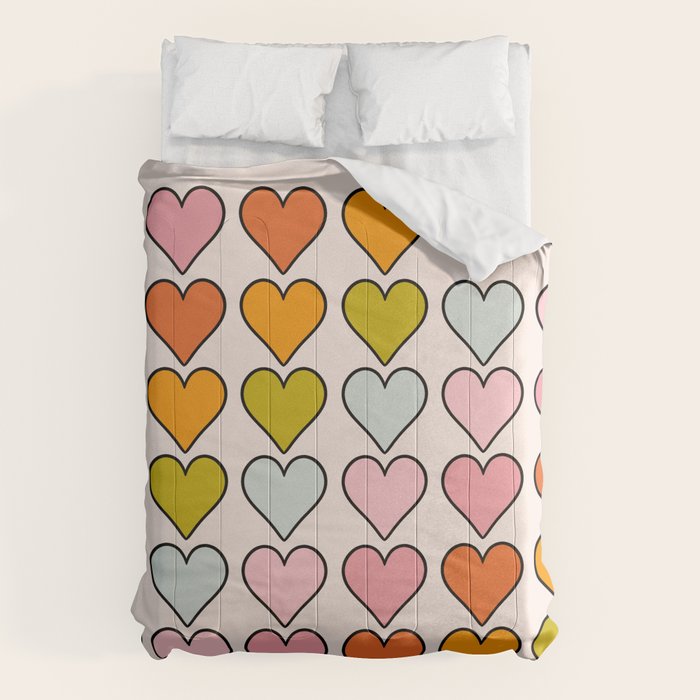 Rainbow Hearts Comforter Gallery Image 6