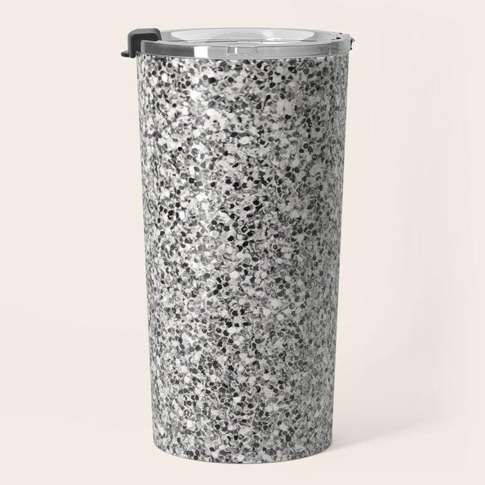 Silver Glitter Travel Mug Gallery Image 3
