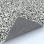 Silver Glitter Rug Gallery Image 4