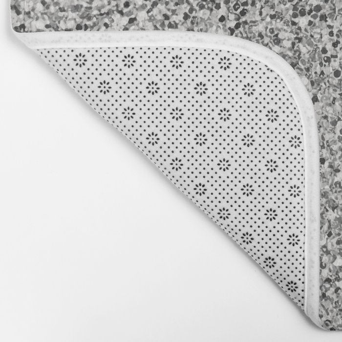 Silver Glitter Bath Mat Gallery Image 2