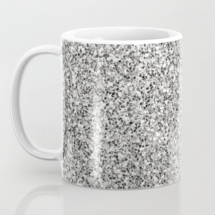 Silver Glitter Coffee Mug Gallery Image 3
