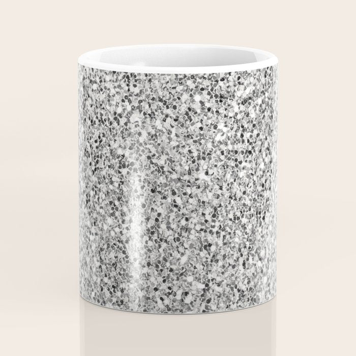 Silver Glitter Coffee Mug Gallery Image 4