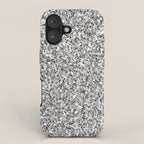 Silver Glitter iPhone Case Gallery Image 1