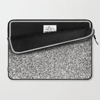 Silver Glitter Laptop Sleeve Gallery Image 2