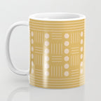 Lines and Circle in Mustard Coffee Mug Gallery Image 3