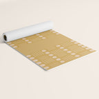 Lines and Circle in Mustard Yoga Mat Gallery Image 2