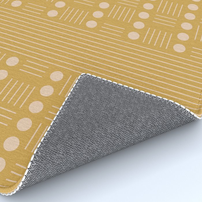 Lines and Circle in Mustard Rug Gallery Image 4