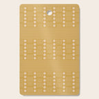 Lines and Circle in Mustard Cutting Board Gallery Image 1