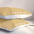 Lines and Circle in Mustard Pillow Sham Gallery Image 3