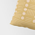 Lines and Circle in Mustard Pillow Sham Gallery Image 4