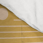 Lines and Circle in Mustard Comforter Gallery Image 4