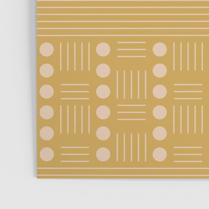 Lines and Circle in Mustard Poster Gallery Image 3