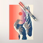 The Great Wave of Sloth Wrapping Paper Gallery Image 1